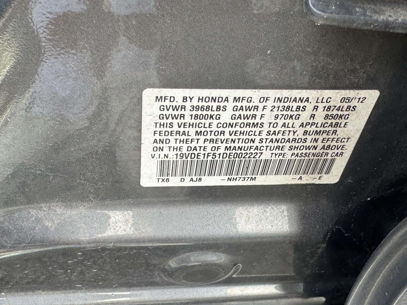 2013 Acura ILX 2.0L
