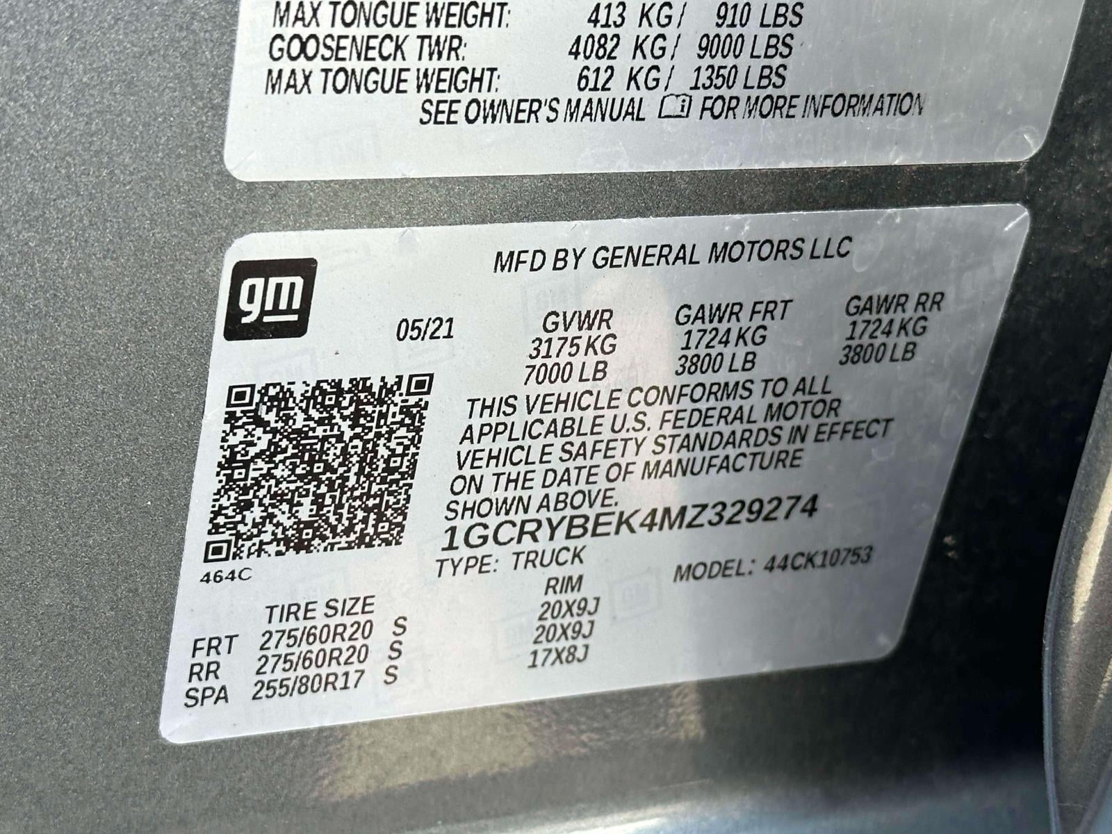 2021 Chevrolet Silverado 1500 4WD Double Cab Standard Bed Custom