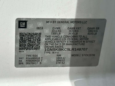 2020 Chevrolet Tahoe 4WD LT