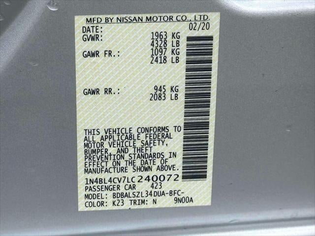 2020 Nissan Altima SR FWD