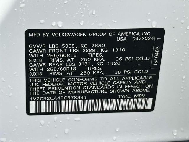 2024 Volkswagen Atlas 2.0T Peak Edition SE w/Technology