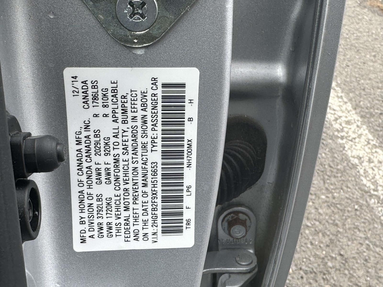 2015 Honda Civic EX-L