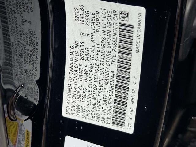 2022 Honda Civic Sport