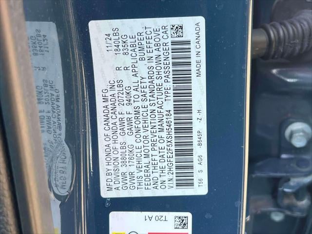 2025 Honda Civic Sport