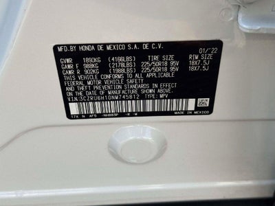 2022 Honda HR-V AWD Sport