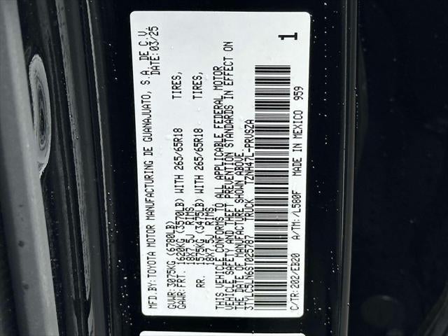 2025 Toyota Tacoma Hybrid Limited