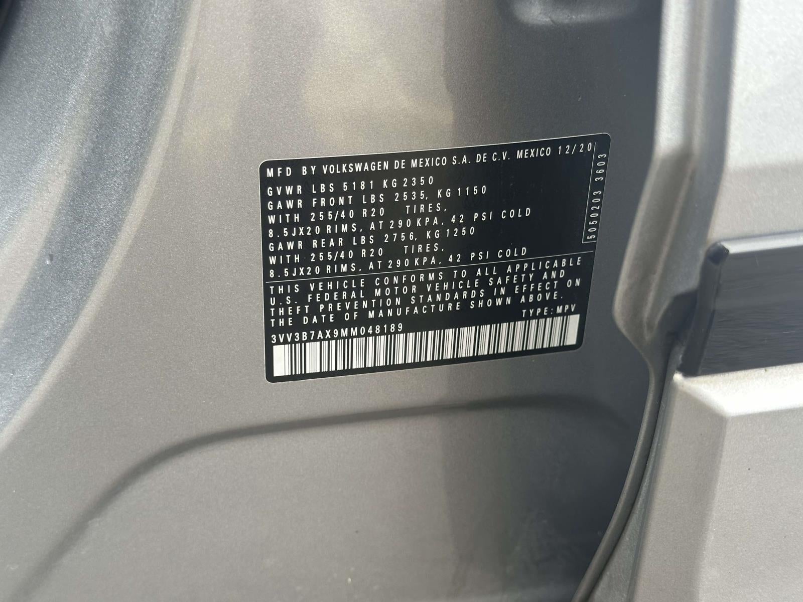 2021 Volkswagen Tiguan 2.0T SE R-Line Black