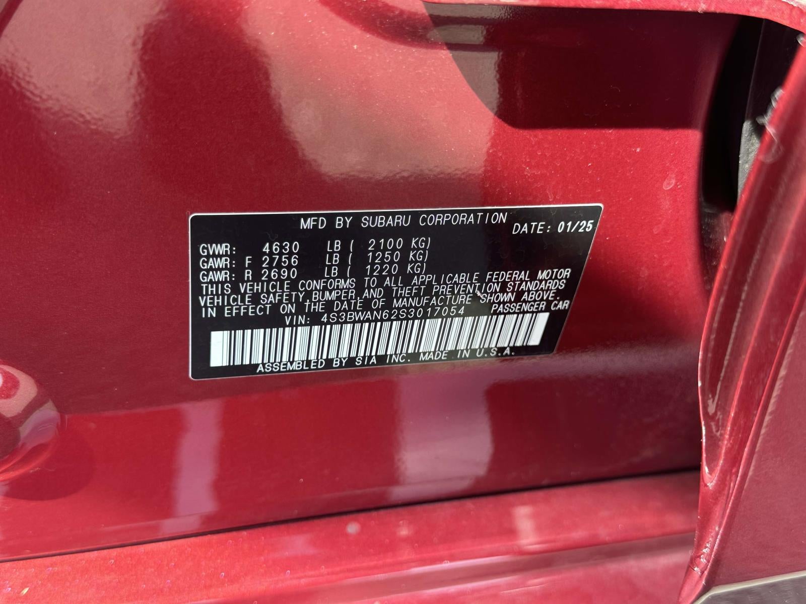 2025 Subaru Legacy Limited