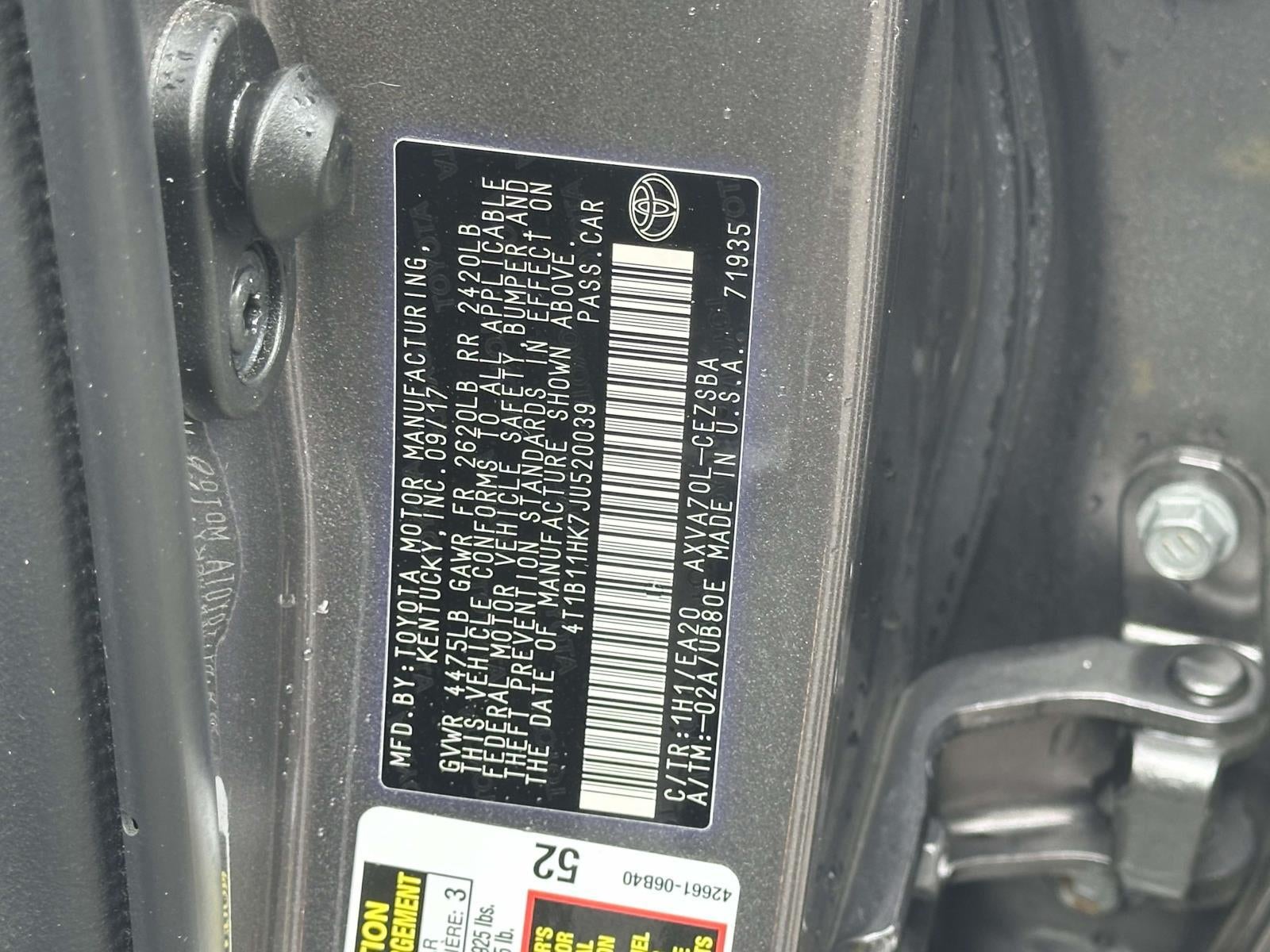 2018 Toyota Camry SE