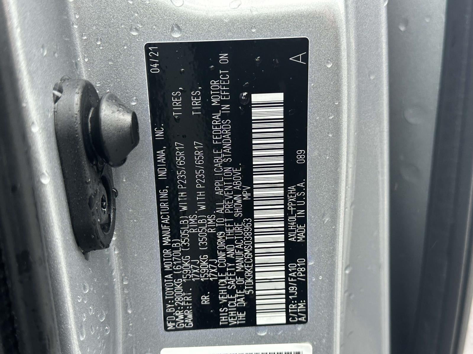 2021 Toyota Sienna LE