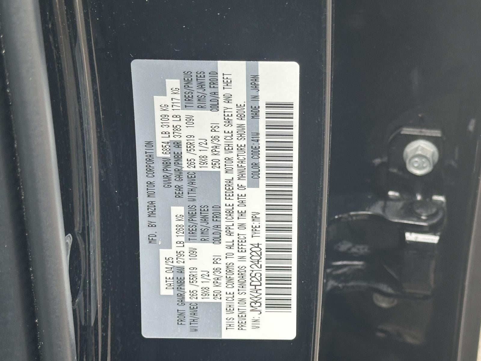 2025 Mazda Mazda CX-90 3.3 Turbo Select Package