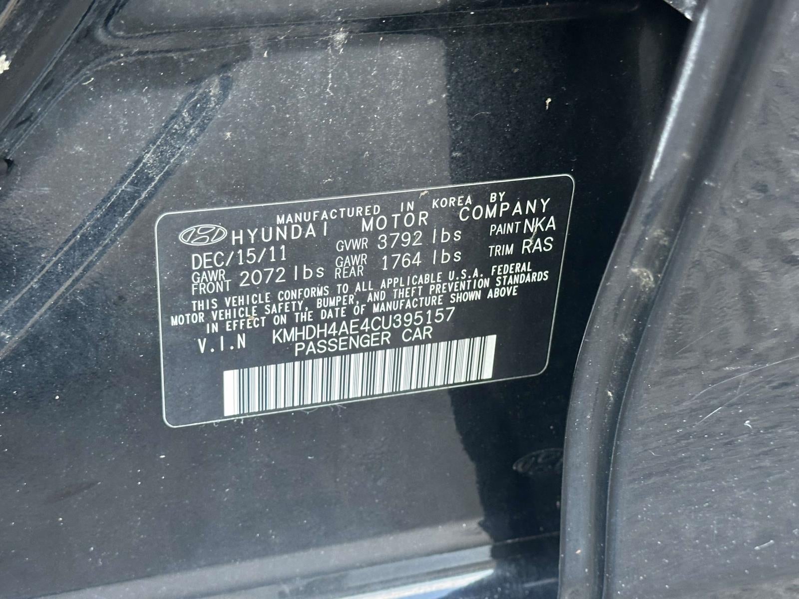 2012 Hyundai Elantra GLS (Ulsan Plant)