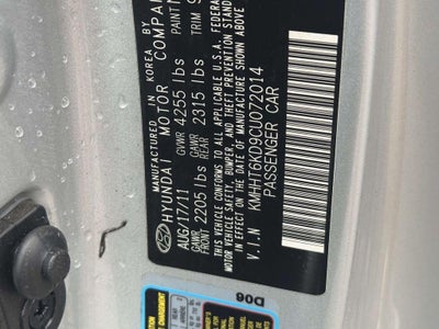 2012 Hyundai Genesis Coupe 2.0T