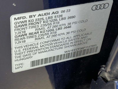 2023 Audi Q3 Premium Plus 45 TFSI S line quattro Tiptronic