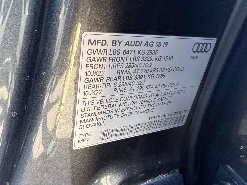 2020 Audi Q8 Premium Plus 55 TFSI quattro Tiptronic