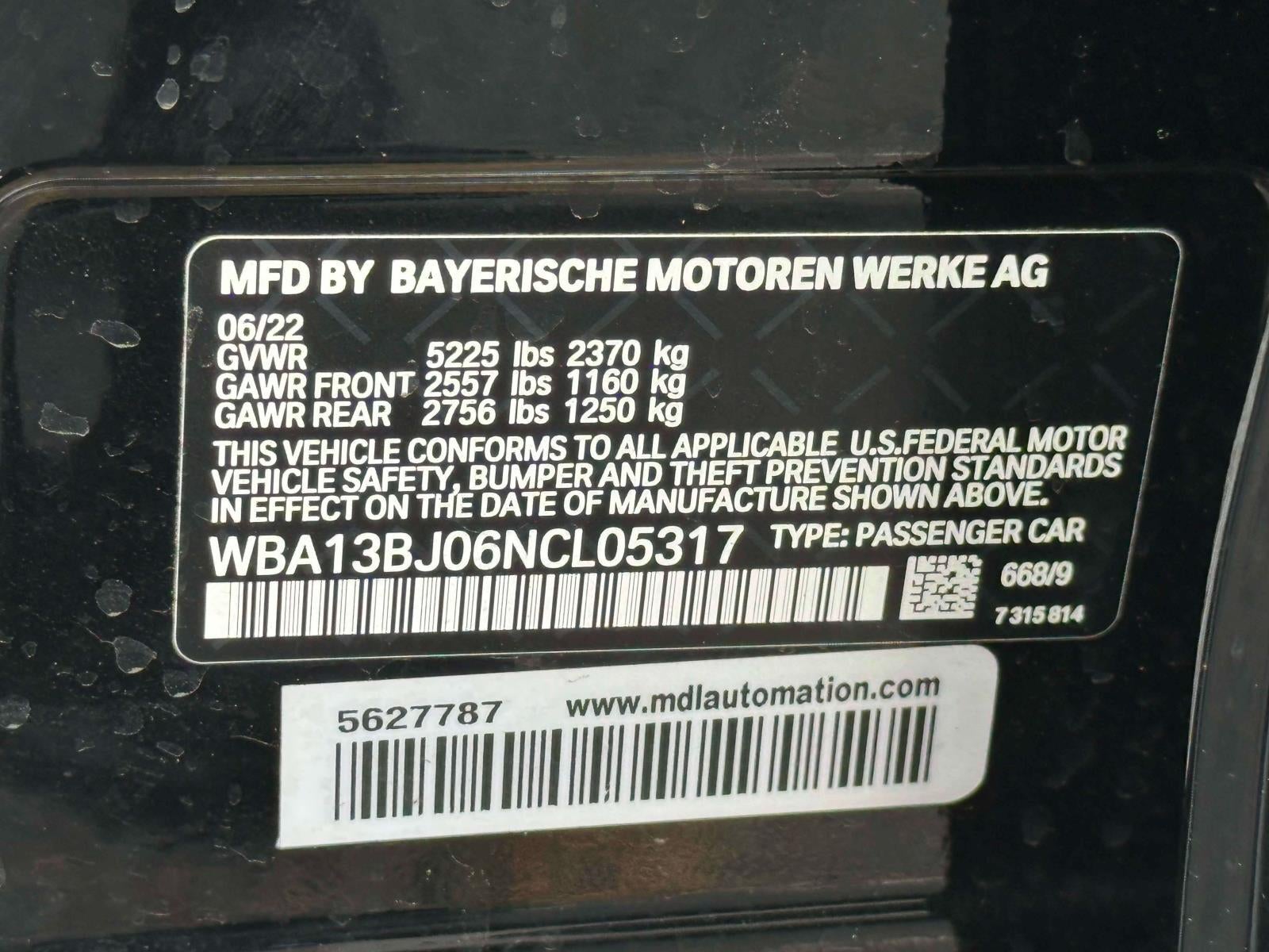 2022 BMW 530 i xDrive