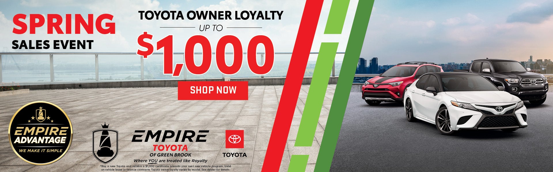 Up to $1,000 Toyota Owner Loyalty