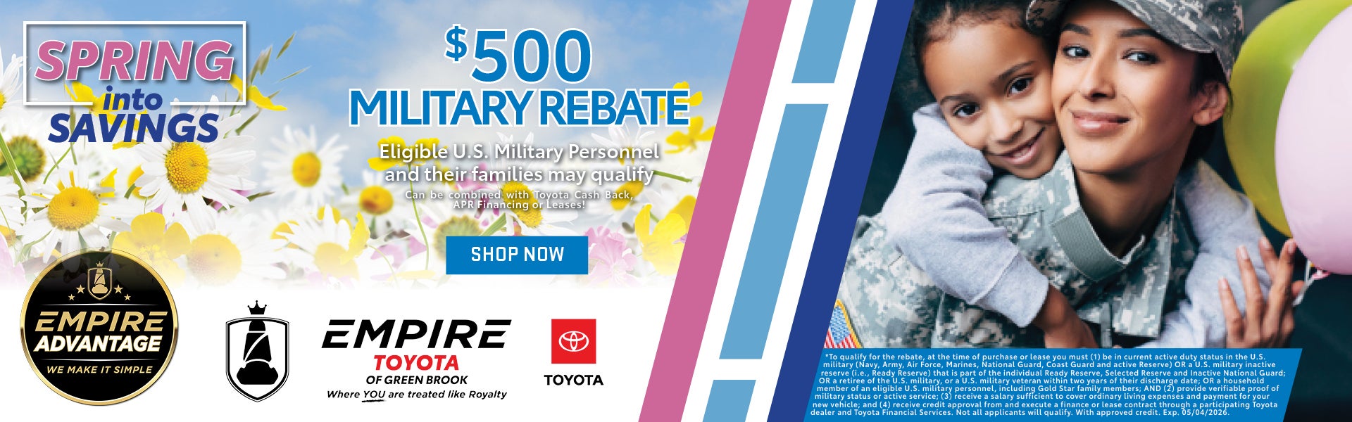 $500 Military Rebate