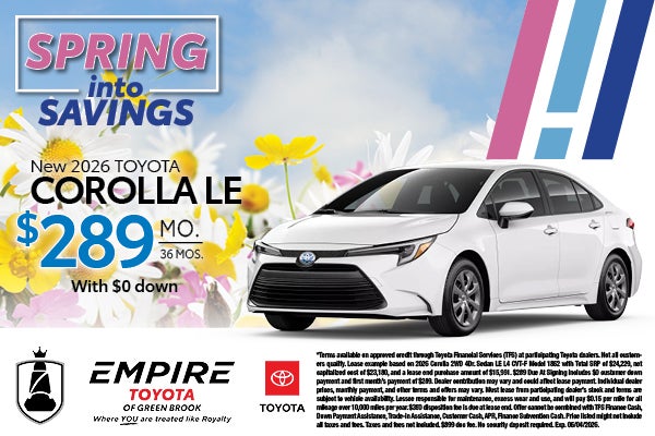 New 2026 Toyota Corolla LE