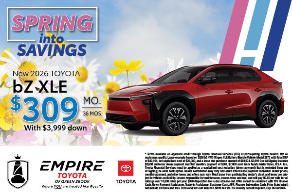 New 2026 Toyota bZ XLE