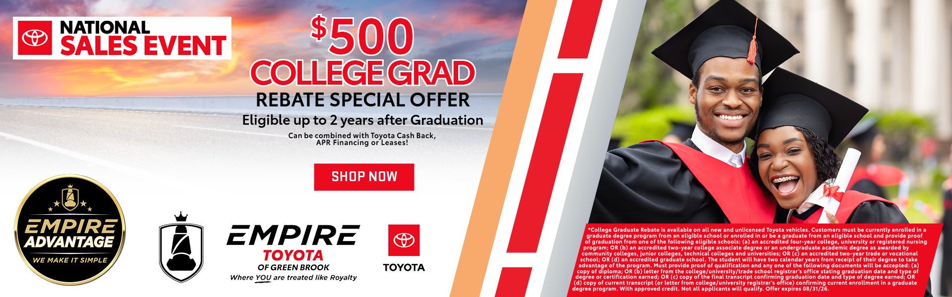$500 College Grad Rebate 