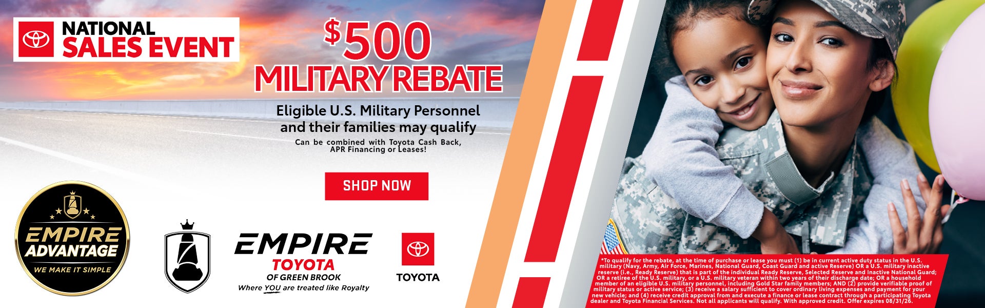 $500 Military Rebate