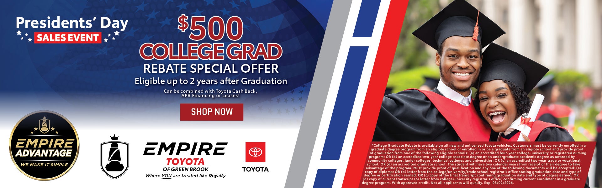 $500 College Grad Rebate
