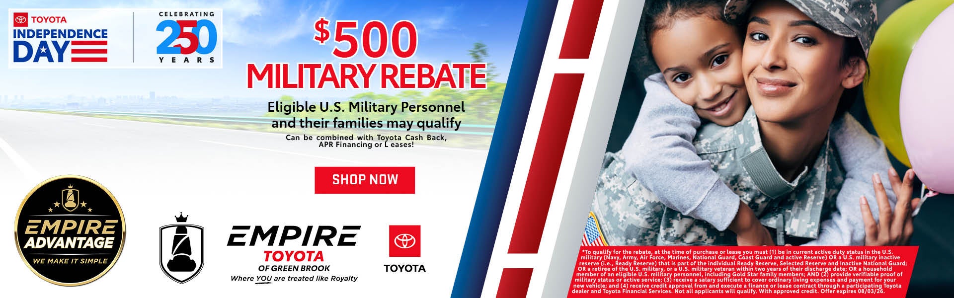 $500 Military Rebate
