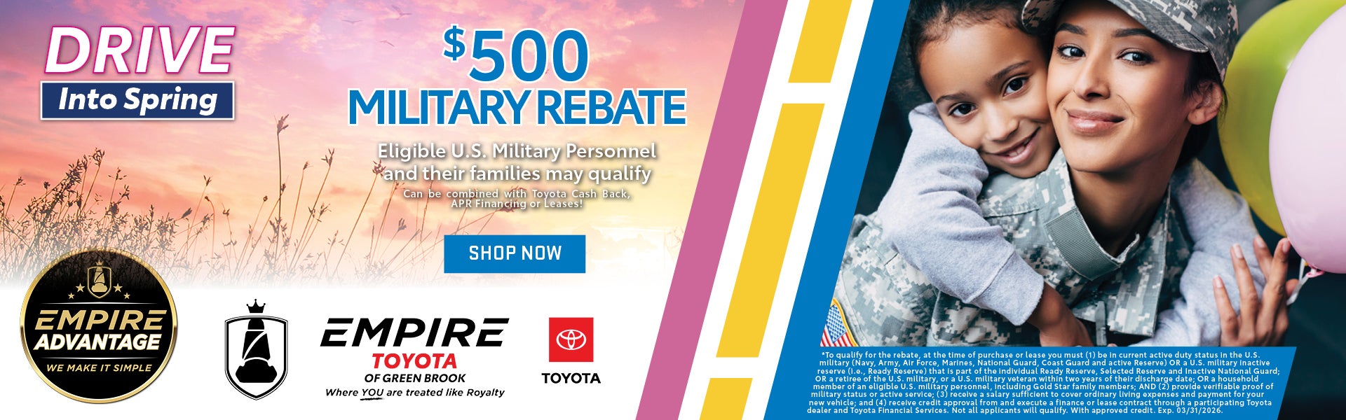 $500 Military Rebate