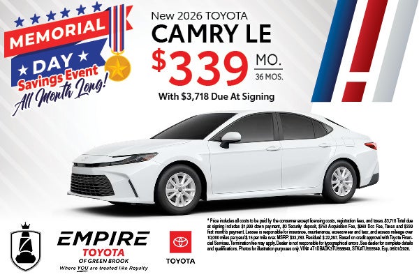 New 2026 Toyota Camry LE