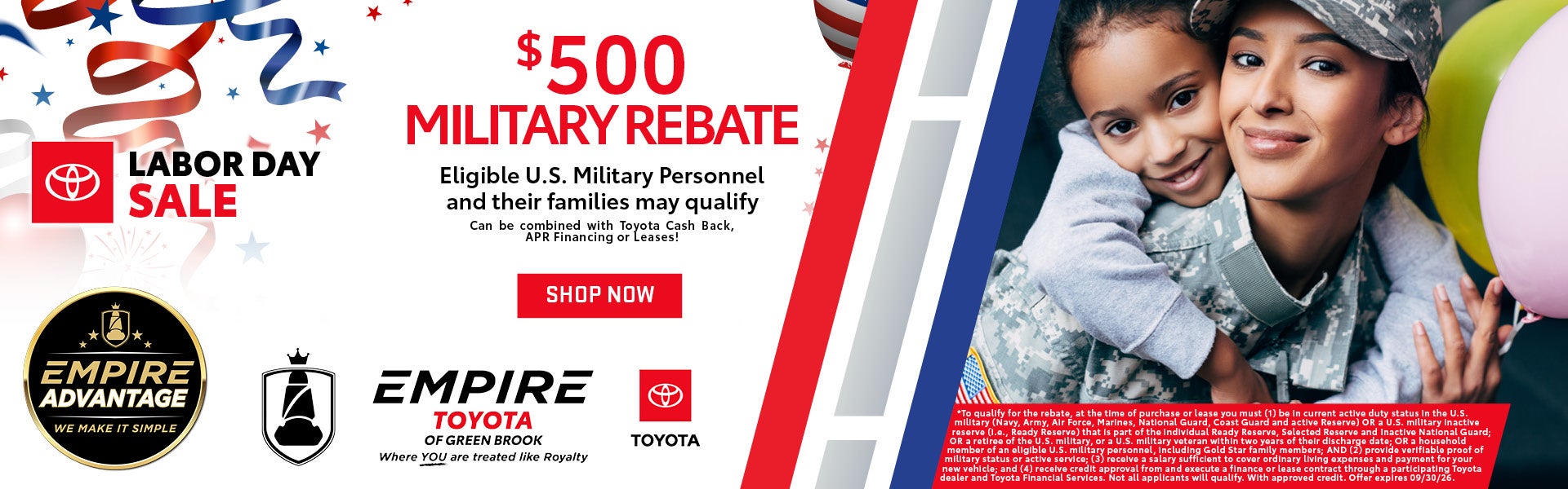 $500 Military Rebate